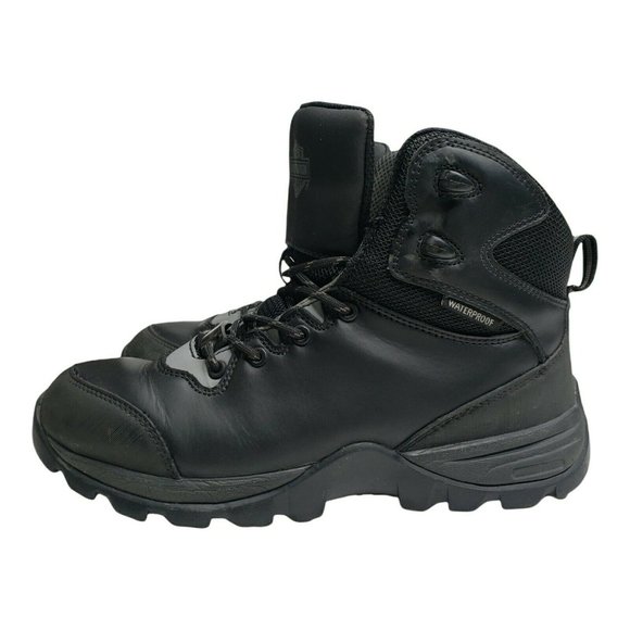 Harley-Davidson M 7 Benham Waterproof Black/Grey Boots Safety Toe Caps Unisex main image 6